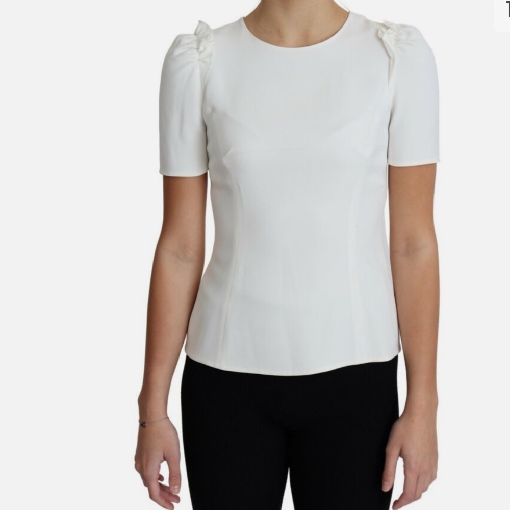 Dolce & Gabbana off white blouse